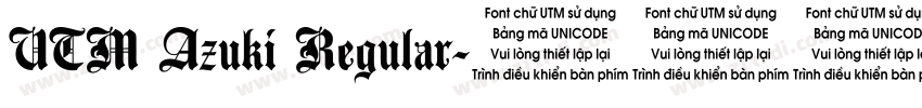 UTM Azuki Regular字体转换
